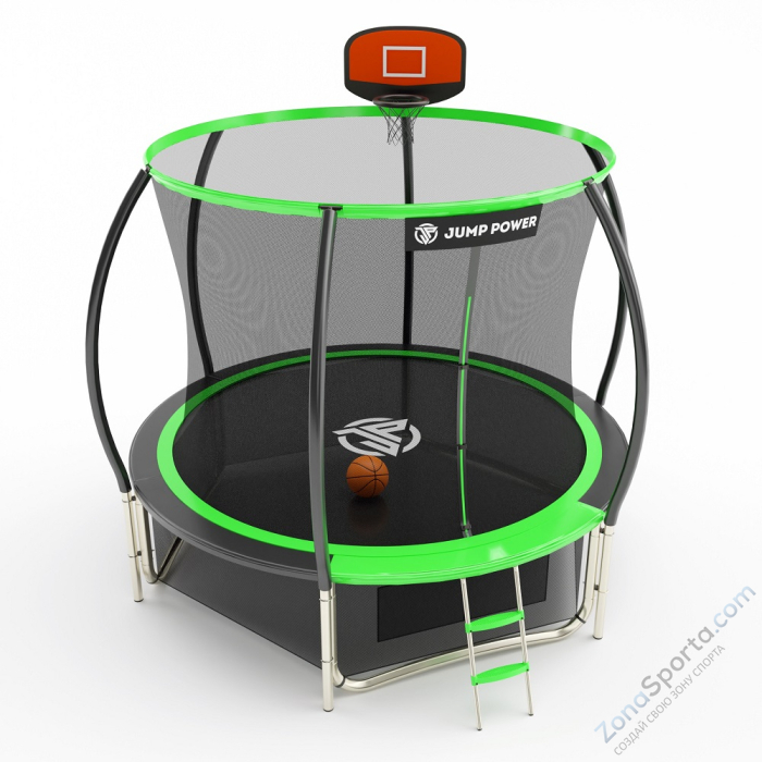 Батут Jump Power 10 ft Pro Inside Basket Green