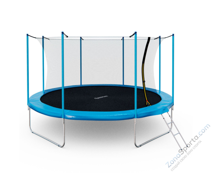 Батут каркасный с сеткой DFC Kondition 14 ft с лестницей