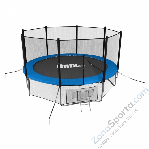 Батут Unix line 12 ft outside (Blue)