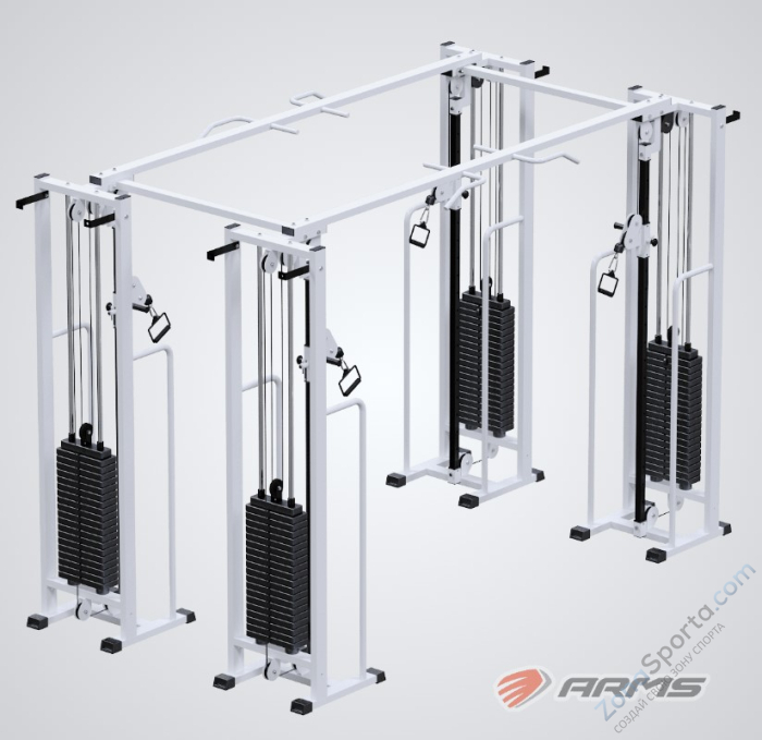 Двойной кроссовер на базе блочной рамы (стек 4х100кг) ARMS AR081.4х100