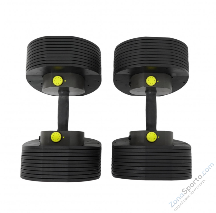 Гантели регулируемые MX Select MX85 вес 5.6 - 38.6 кг, 2 шт