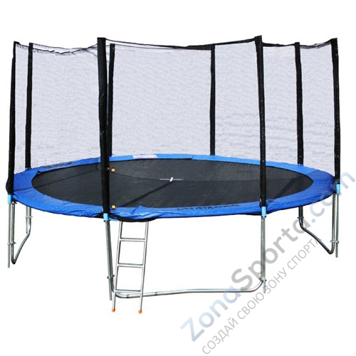 Комплект батут DFC Trampoline Fitness 15FT-TR-E с сеткой