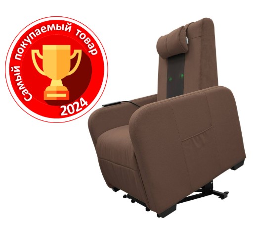 Массажное кресло реклайнер с подъемом Fujimo Synergy Lift Full Lounger F3005 FLFL Терра (Sakura 20)