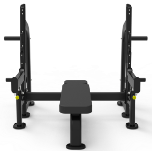 Олимпийская горизонтальная скамья для жима со страховочными упорами Impulse ITF8202+ITF8202OPT