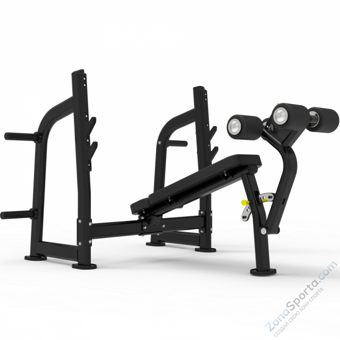 Олимпийская скамья с отрицательным наклоном для жима Impulse ITF8204