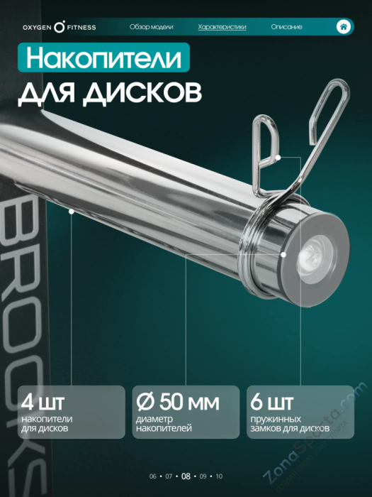 Жим ногами/Гакк-присед Oxygen Fitness Brooks